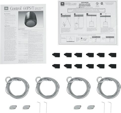 JBL Professional C60PS/T Hanging Pendant Subwoofer with Passive Crossover, Black, Sold as Pair in Saudi Arabia