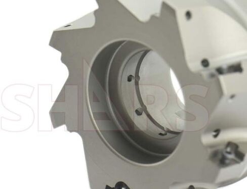 Shars 4" Coolant 90° Indexable Face Mill [APET, APKT, APMT] 1604 8 Flutes + Certificate New 404-2429W #[ in Saudi Arabia