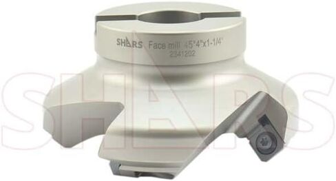 Shars 4" 45° Indexable Face Mill SEET18T6 Insert 4 Flutes New 404-2967W M[ in Saudi Arabia