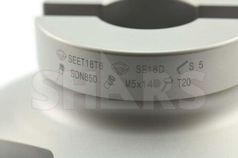 Shars 4" 45° Indexable Face Mill SEET18T6 Insert 4 Flutes New 404-2967W M[ in Saudi Arabia