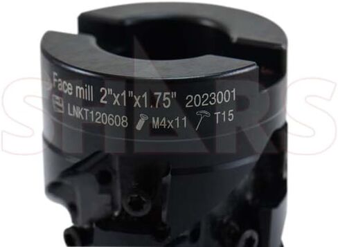 Shars 2" 90° Coolant Indexable Helical FACE Mill LNKT 1206 Insert + Certificate New 404-6811 P[ in Saudi Arabia