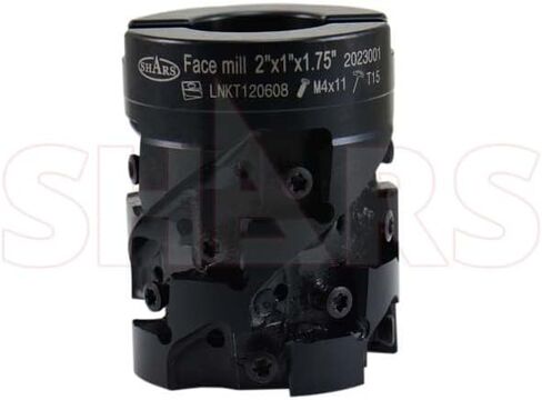 Shars 2" 90° Coolant Indexable Helical FACE Mill LNKT 1206 Insert + Certificate New 404-6811 P[ in Saudi Arabia