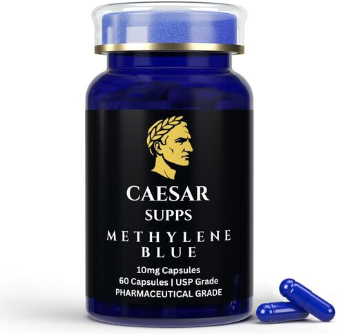 Methylene Blue Capsules | 60 x 10mg | 100% Purity | USP Grade | Lab Tested in Saudi Arabia