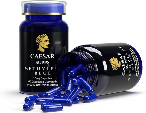 Methylene Blue Capsules | 60 x 10mg | 100% Purity | USP Grade | Lab Tested in Saudi Arabia