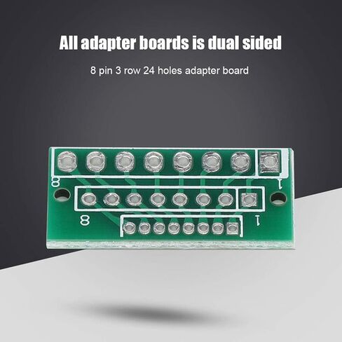 10pcs 1.27MM 2.0MM 2.54MM 8 Pin Adapter Board, Compact Size, Made of Quality Material for Modules, Dual Sided in Saudi Arabia