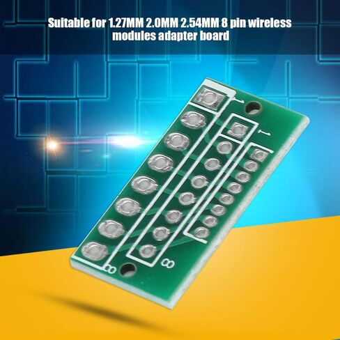 10pcs 1.27MM 2.0MM 2.54MM 8 Pin Adapter Board, Compact Size, Made of Quality Material for Modules, Dual Sided in Saudi Arabia