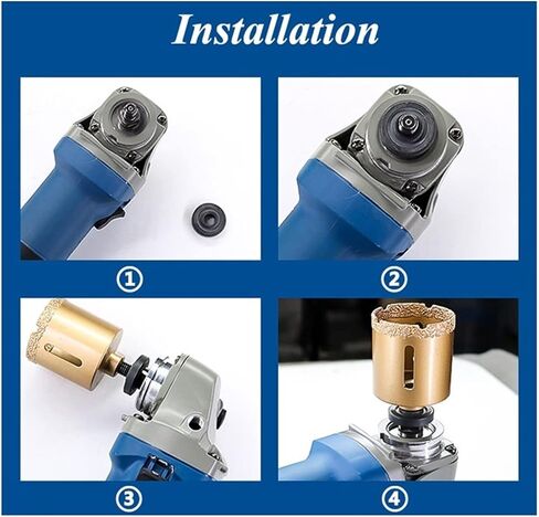 1PC 6-60mm M10 Thread Dry Brazed Diamond Drilling Core Bit Ceramic Tile Hole Saw Granite Marble Drill Bits(25mm) in Saudi Arabia