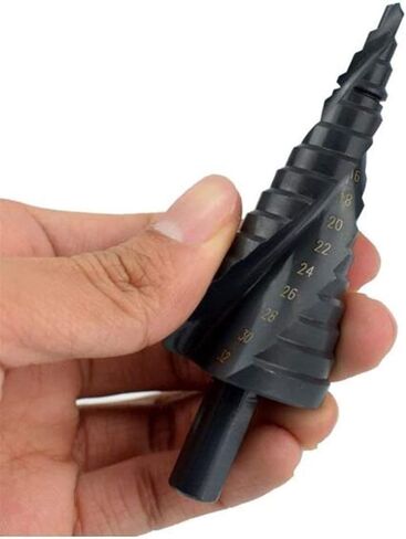 3pcs المخروط المخروطي المخروط دوامة بتات مجموعة المثلث المعدني أدوات طاقة ثقب هول أدوات 4-12/20/32mm in Saudi Arabia