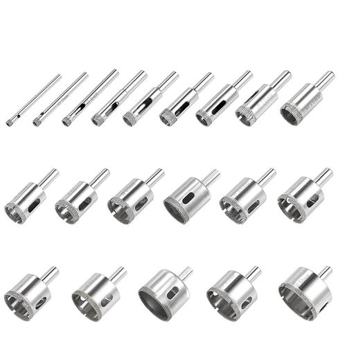 3-120 ملم ثقب الماس المنشار بتات الأساسية لبساة زجاجية من الجرانيت الرخامي 3/4/6/6/8/10/20/40/40/10/10/70/80/90/100/120 مم (4 مم) in Kuwait