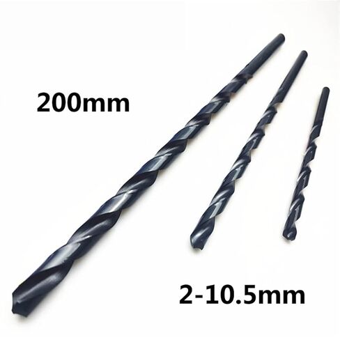 2mm-10.5mmmx200mm m2 قطع الحفر الطويلة السوداء الطويلة لسبائك سبيكة الصلب الحديد الزهر (6m 5pc) in Saudi Arabia