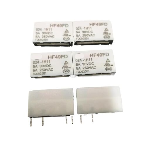 Relay HF49FD-005-1H11 HF49FD 012-1H11 HF49FD 024-1H11 HF49FD-024-1H11 5VDC 12VDC 24VDC 4PIN 5A 10Pcs(HF49FD 024-1H21GFL) in Saudi Arabia