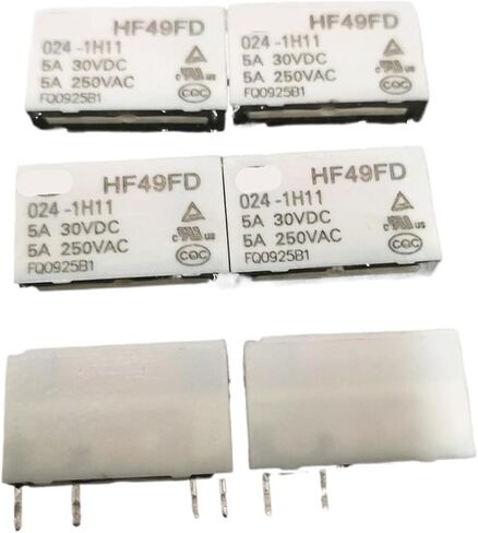 Relay HF49FD-005-1H11 HF49FD 012-1H11 HF49FD 024-1H11 HF49FD-024-1H11 5VDC 12VDC 24VDC 4PIN 5A 10Pcs(HF49FD 024-1H21GFL) in Saudi Arabia