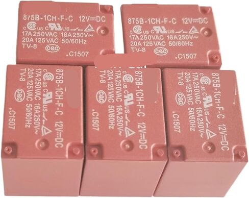 Relay 875B-1CH-F-C 875B-1CC-C 875B-1CC-C-12VDC 875B 1CC C 12V 875B 1CC F C 5PIN 17A 5Pcs(875B-1CC-C-12VDC) in Saudi Arabia