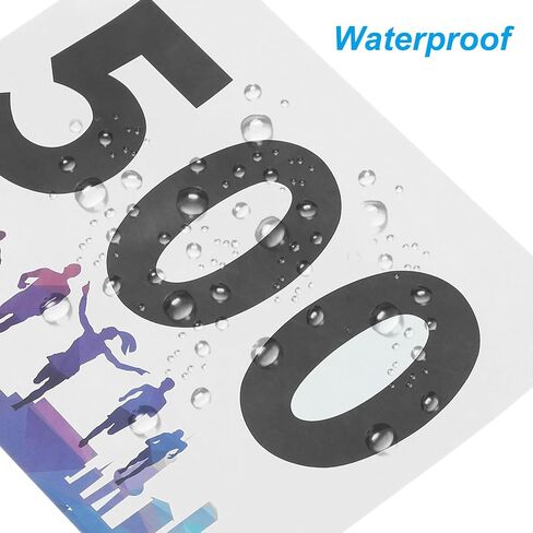 Patikil Tearproof Running Bib Numbers 7 × 4 بوصة ، 201-300 أرقام منافس السباق المقاوم للماء مع دبوس أمان للمسابقة الرياضية الماراثون ، العداء ، متعدد الألوان in Saudi Arabia