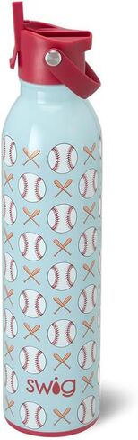 Swig Life 20oz Insulated Water Bottle, Travel Water Bottle with Straw and Lid, Cup Holder Friendly, Stainless Steel (Golf Ball) in Kuwait