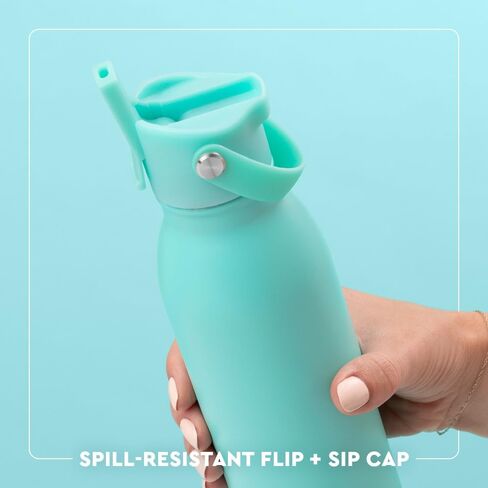 Swig Life 20oz Insulated Water Bottle, Travel Water Bottle with Straw and Lid, Cup Holder Friendly, Stainless Steel (Golf Ball) in Kuwait