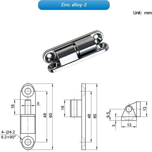 إدخال زاوية قابلة للفصل مفصلات زنك الزنك 1pcs (سبيكة الزنك -4) in Saudi Arabia