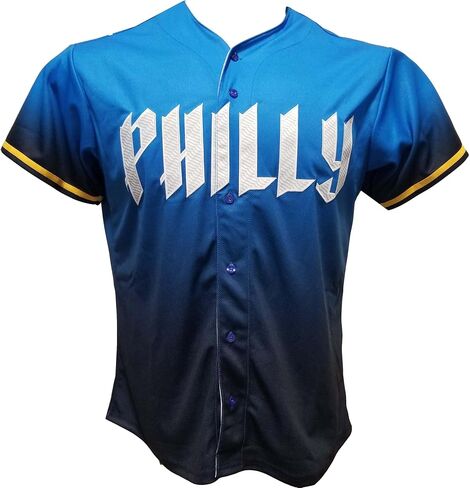 Custom Stitched Bryce Harper City Blue Jersey Adult Size Large in Saudi Arabia