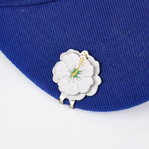 2pcs زهرة مغناطيسية كرة الجولف مقطع قبعة قبعة ، Morning Morning Glory Strong Magnet Golf Hat Clip Clip Excesssories للرجال حزام القفازات in Saudi Arabia
