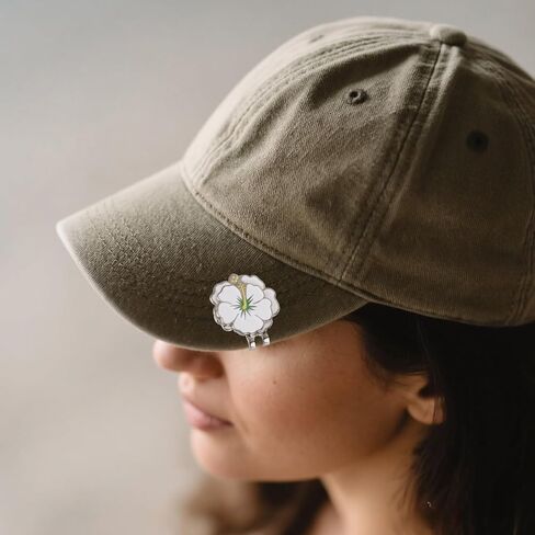 2pcs زهرة مغناطيسية كرة الجولف مقطع قبعة قبعة ، Morning Morning Glory Strong Magnet Golf Hat Clip Clip Excesssories للرجال حزام القفازات in Saudi Arabia