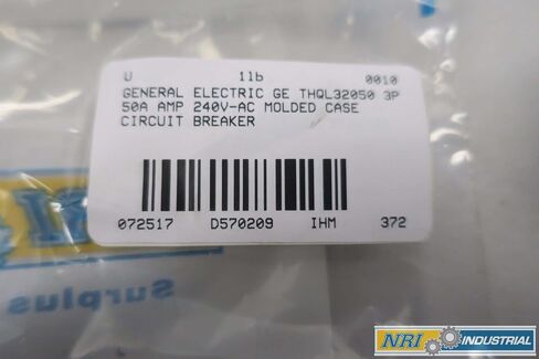 General Electric GE THQL32050 قاطع دائرة العلبة المصبوب 3P 50A 240V-AC D570209 in Saudi Arabia