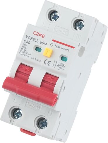 2P 230V RCBO MCB 30MA قاطع الدائرة الحالي المتبقي مع حماية أكثر من التيار وتسرب 6-63A YCB6HLN-63 Plus (32A) in Kuwait