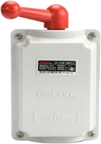 QS-15A 30A 60A 380V 220V مقاوم للماء التبديل المحرك ثلاثي المراحل إلى الأمام والتبديل العكسي (اللون: QS-15A) in Kuwait