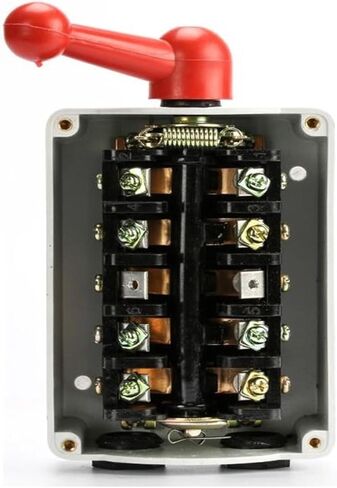 QS-15A 30A 60A 380V 220V مقاوم للماء التبديل المحرك ثلاثي المراحل إلى الأمام والتبديل العكسي (اللون: QS-15A) in Kuwait