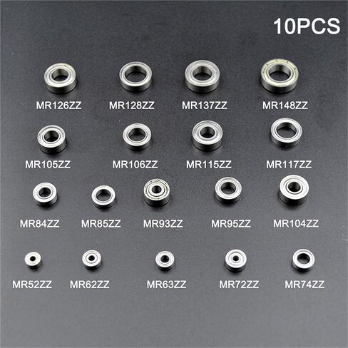 10Pcs MR115 ZZ 5 * 11 * 4mm 2Z Inner Diameter 5mm High Speed 1150 Miniature Bearing Ball Bearings in Saudi Arabia