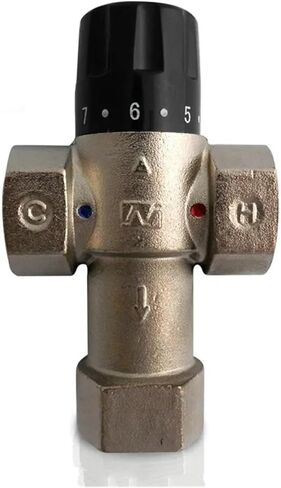 1" DN25 Solar Energy Shower Mixer Thermostatic Valve Automatic Mixing Brass Valve in Saudi Arabia