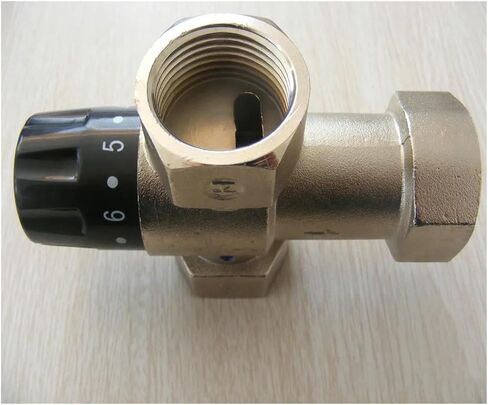 1" DN25 Solar Energy Shower Mixer Thermostatic Valve Automatic Mixing Brass Valve in Saudi Arabia