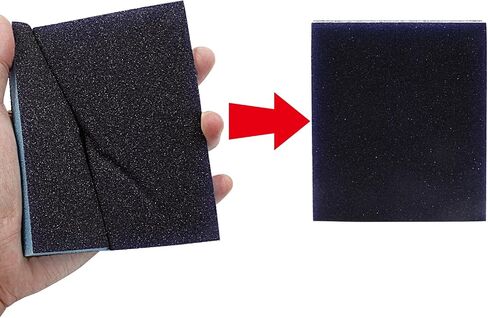 12 PCS 220 كتل إسفنجية الصنفرة الحصيرة ، طقم إسفنج رملي قابل للاستخدام ثنائي الاستخدام وجاف قابل للاستخدام وقابل لإعادة الاستخدام لتلميع المعادن الخشبية in Saudi Arabia