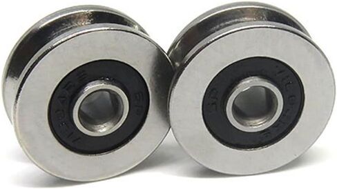 1Pcs 4x18x8 TV0418 2RS V Groove Track Roller Bearing V0418 2RS 4 * 18 * 8 Inner Ring Extended Bearing in Saudi Arabia