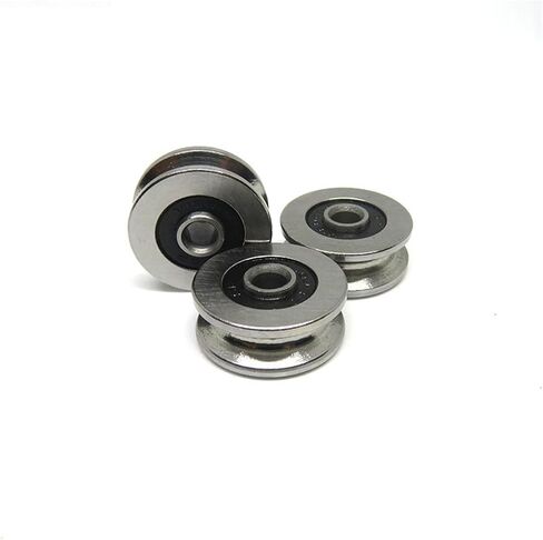 1Pcs 4x18x8 TV0418 2RS V Groove Track Roller Bearing V0418 2RS 4 * 18 * 8 Inner Ring Extended Bearing in Saudi Arabia