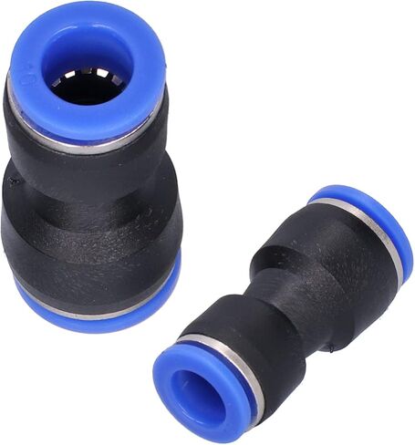 Straight Push in Connector, 50Pcs Pneumatic Reducing Connector, Stainless Steel 360 Degrees Rotated Straight Push in Reducer Fittings, Butt Terminals in Saudi Arabia