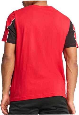 PUMA Mens Ac Milan Ftblarchive Crew Neck Short Sleeve Casual Tops Casual - Red in Saudi Arabia