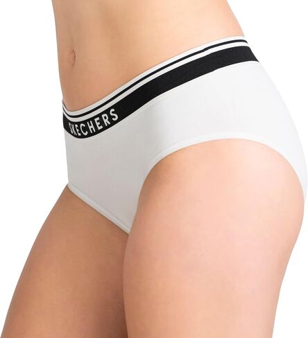 Skechers 4 Pack Womens Undwear, Solid Seamless Panty with Logo, Ropa Interior Sin Costuras, Moisture Wicking in Saudi Arabia