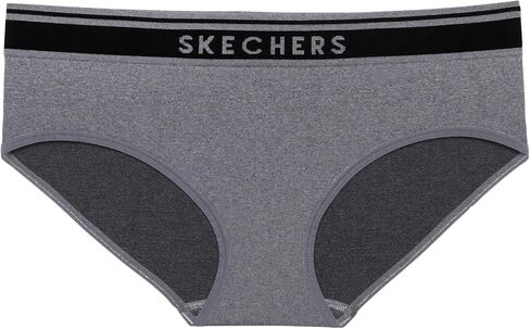 Skechers 4 Pack Womens Undwear, Solid Seamless Panty with Logo, Ropa Interior Sin Costuras, Moisture Wicking in Saudi Arabia