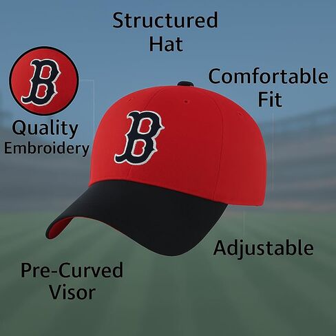 Boston Baseball Navy/Red Hat Classic Primary Team Logo Logo Sox MVP Sports. in Kuwait