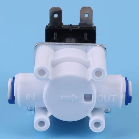 Water Valve, Puro-XD-12 Water Valve Power 6.5w DC 12V Water Electric Solenoid Magnetic Purifier Valve Quick Connect Normally Close for 1/4 inch Tube in Saudi Arabia