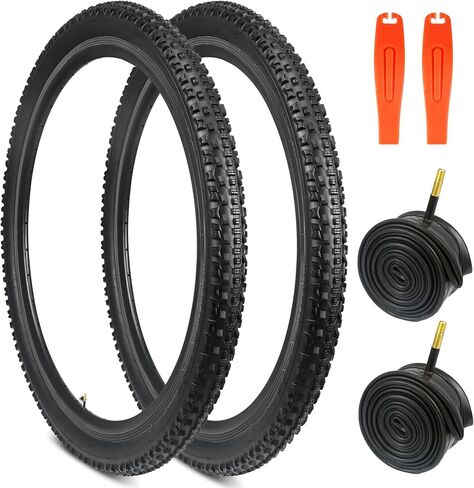 WEEROCK 2 Pack 26/27.5/29 Bike Tire,26X2.1/27.5X2.1/ 29X2.1 Mountain Bike Tire, MTB Tyre, with/Without Inner Tubes, Lightweight Folding Bead Replacement Tyre for 26/27.5/29 Inch Mountain Bicycles in Kuwait