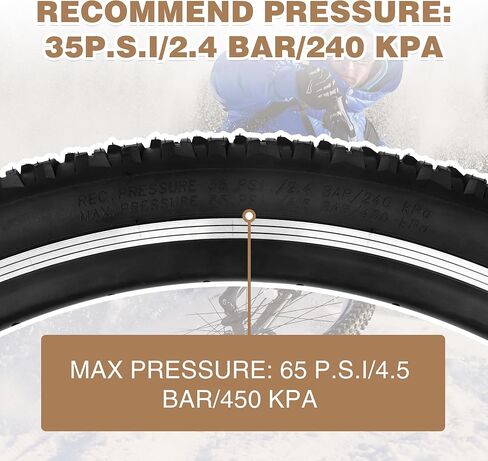 WEEROCK 2 Pack 26/27.5/29 Bike Tire,26X2.1/27.5X2.1/ 29X2.1 Mountain Bike Tire, MTB Tyre, with/Without Inner Tubes, Lightweight Folding Bead Replacement Tyre for 26/27.5/29 Inch Mountain Bicycles in Kuwait