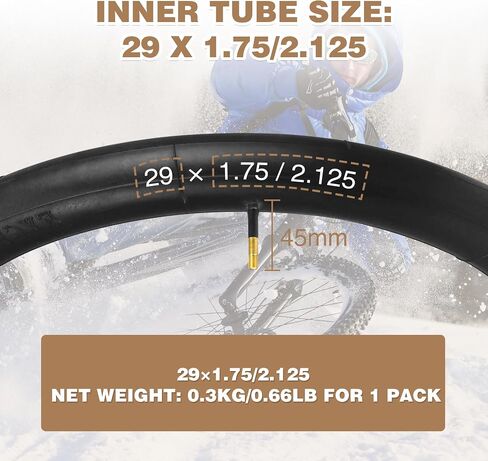 WEEROCK 2 Pack 26/27.5/29 Bike Tire,26X2.1/27.5X2.1/ 29X2.1 Mountain Bike Tire, MTB Tyre, with/Without Inner Tubes, Lightweight Folding Bead Replacement Tyre for 26/27.5/29 Inch Mountain Bicycles in Kuwait