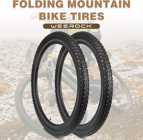 Weerock 2 Pack 26/7.5/29 إطار الدراجة ، 26x2.1/27.5x2.1/29x2.1 إطار الدراجات الجبلية ، MTB ، مع/بدون أنابيب داخلية ، إطار بديل قابلة للطي خفيفة الوزن لمدة 26/27.5/29 بوصة الجبال الجبلية in Kuwait
