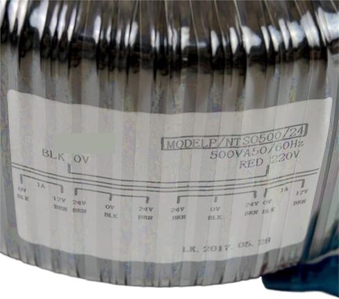 1pcs 500W core Input 220v Output Two Sets of Dual 24v Two Sets of Single 12v high Power Pure Copper Wire toroidal Transformer in Saudi Arabia