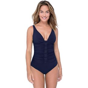 Profile by Gottex Women's Center Detail V-Neck Cup Sized One Piece Swimsuit in Kuwait