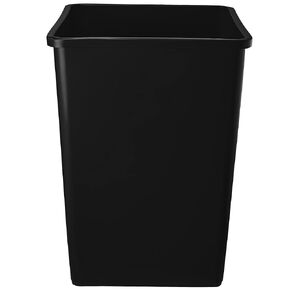 PRO&Family 140 Qt. / 35 Gallon / 132 Liters Black Square Trash Can. Trash Bin Kitchen Garbage Can Waste Basket Recycle Bin in Kuwait