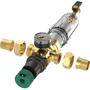 تصفية خط أنابيب تصفية ضغط صمام الصمام صمام أمان 1x 3/4 بوصة منظم الضغط مرشح in Kuwait