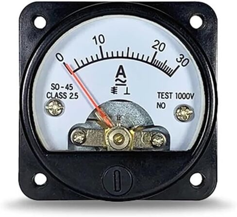 SO-45 Pointer AC AMMETER AC3A 5A 10A 15A 20A 30A 300V 500V SIZE 45 مم أداة دائرية 1PCS (AC 15A) in Saudi Arabia