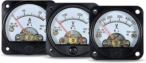 SO-45 Pointer AC AMMETER AC3A 5A 10A 15A 20A 30A 300V 500V SIZE 45 مم أداة دائرية 1PCS (AC 15A) in Saudi Arabia